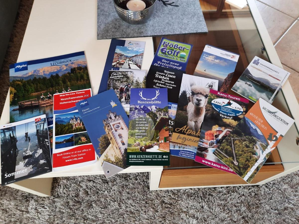 Ferienwohnung In Lechbruck Am See Im Schoenen Allgaeu, Nahe Fuessen Nur 300 M Vom See 外观 照片